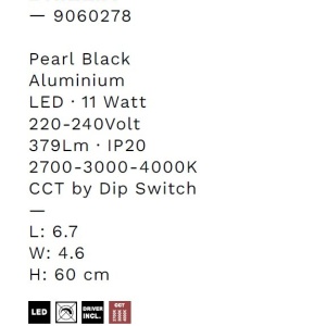 Aplica LED iluminat ambiental BRILLIA negru - Img 7