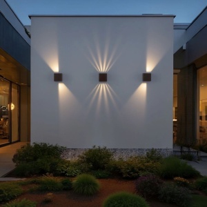 Aplica LED iluminat exterior ambiental IP65 VECTOR maro corten