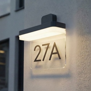 Aplica LED iluminat numar de casa IP54 OPLO NUMBER gri inchis - Img 3