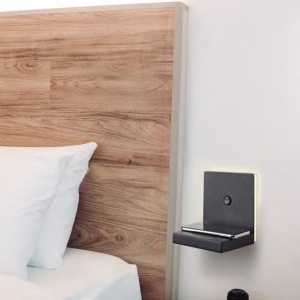 Aplica LED, incarcator wireless ZANZIBAR alb - Img 2