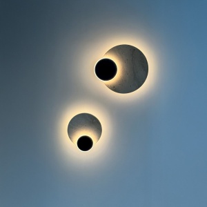 Aplica LED lumina ambientala travertin ECLIPSE WALL 10W 3000K - Img 3