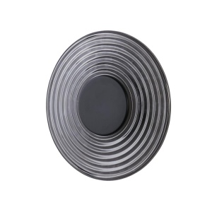 Aplica LED metal negru mat sticla fumurie Cleo, 5, universul-luminii.ro