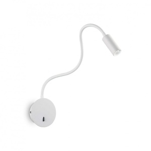 Aplica LED minimalista cu brat orientabil FOCUS-2 AP BIANCO