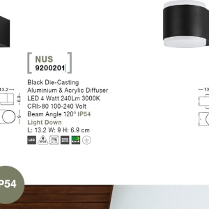 Aplica LED moderna de exterior cu iluminat ambiental IP54 NUS I 190888 universul-luminii.ro