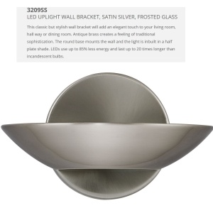 Aplica LED moderna design ambiental Wall argintiu satin 3209SS SRT 73938 universul-luminii.ro