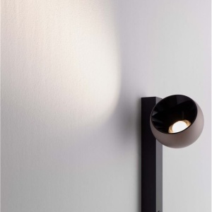 Aplica LED moderna stil minimalist LUSA negru/cafeniu 238188 universul-luminii.ro