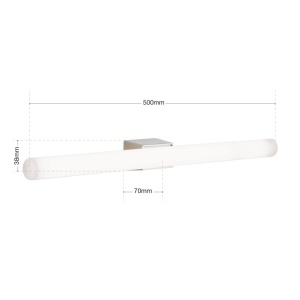 Aplica LED moderna tip tub VISAGIST satin 235368 universul-luminii.ro