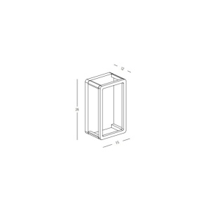 Aplica LED pentru iluminat exterior decorativ IP65 Beck 154168 universul-luminii.ro