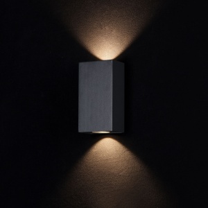 Aplica LED pentru iluminat exterior design modern Times Square IP54 negru MYO581WL-L6B 91138 universul-luminii.ro