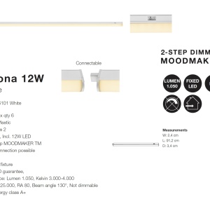 Aplica LED pentru mobila MOODMAKER Latona 12W 47436101 NL 72638 universul-luminii.ro