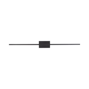 Aplica LED pentru oglinda / tablou AZURE negru L-120,5cm