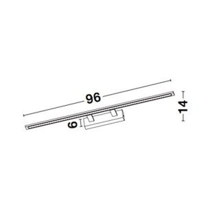 Aplica LED pentru perete baie IP44 LIVIA 222658 universul-luminii.ro