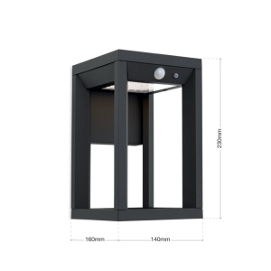 Aplica LED solara de exterior cu senzor de miscare IP65 VOLTA 235858 universul-luminii.ro