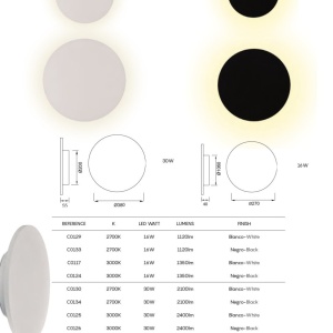 Aplica LED stil ambiental BORA BORA 2700K 16W alba MA-C0129 171148 universul-luminii.ro