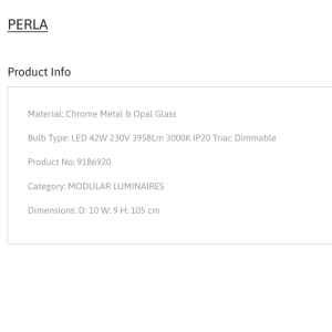 Aplica LED suspendata design decorativ BRILLANTE 138308 universul-luminii.ro