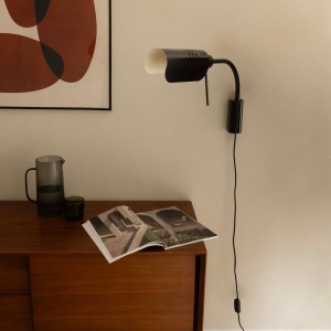 Aplica metal stil retro abajur ajustabil MARTINICA S negru - Img 2