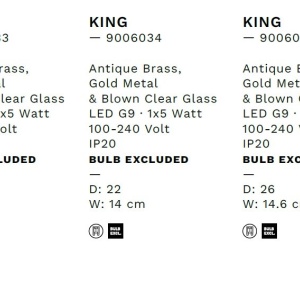 Aplica moderna design decorativ KING D-26cm 238008 universul-luminii.ro