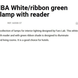 Aplica moderna design elegant SAMBA reader LED alb/verde - Img 3