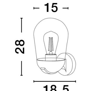 Aplica pentru iluminat exterior IP54 OMIKA 205858 universul-luminii.ro