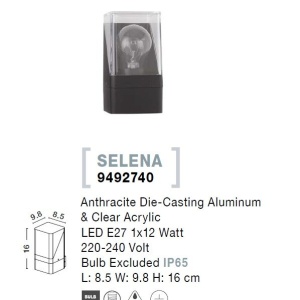 Aplica pentru iluminat exterior IP65 SELENA 205568 universul-luminii.ro
