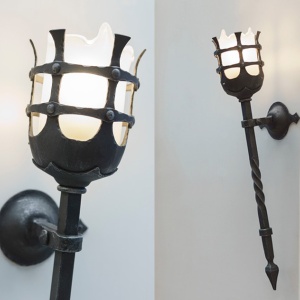 Aplica pentru interior/ Torta din fier forjat realizat manual in stil gotic WL 3477 175348 universul-luminii.ro