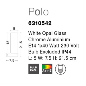 Aplica pentru oglinda baie IP44 Polo NVL-6310542 83388 universul-luminii.ro
