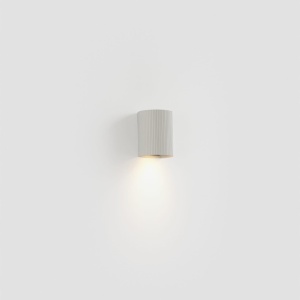 Aplica perete aluminiu striat alb, 1xGU10, SOLE round - Img 5