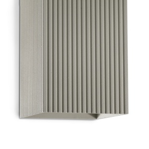 Aplica perete aluminiu striat gri, 2xGU10, LUNE square - Img 2