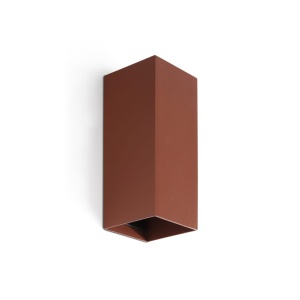 Aplica perete aluminiu terracotta, 2xGU10, LUNE square