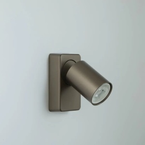 Aplica perete cu 1 spot directionabil Moon Round, bronz - Img 3