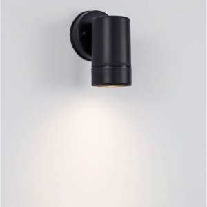 Aplica perete de exterior cu iluminat ambiental IP44 LIMBIO I neagra 250358 universul-luminii.ro
