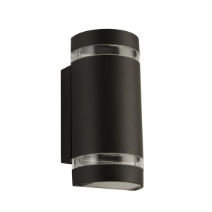 Aplica perete exterior IP44 Up and Down Sheffield negru 174278 universul-luminii.ro
