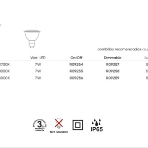 Aplica perete exterior IP65 PERE gri inchis - Img 4
