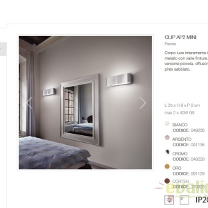 Aplica perete moderna AP2 CLIP MINI CORTEN 170923 43518 universul-luminii.ro