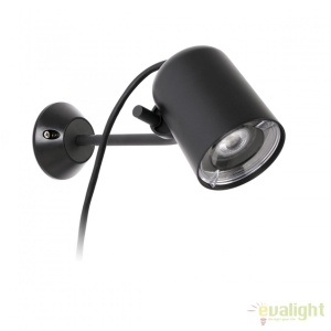 Aplica perete sau tarus exterior design modern decorativ FLOW negru 71546