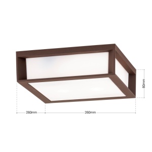 Aplica perete sau tavan de exterior IP44 HENRY corten - Img 4