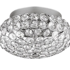 Aplica, Plafonier cristal Venezian diam 25,5cm KING PL3 CROMO 075389