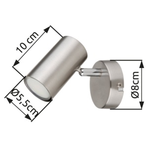 Aplica/Spot directionabil stil minimalist ALLVI nickel 240018 universul-luminii.ro