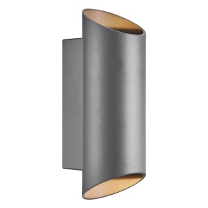 Aplica up/down de perete pentru iluminat exterior IP54 Nico round 22 antracit
