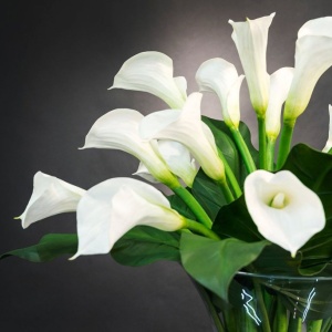 Aranjament floral elegant BOWL CALLA, 120cm 1141075.95 - Img 3