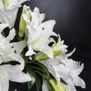 Aranjament floral mare ETERNITY CLASSIC LILIUM, H-110cm - Img 3