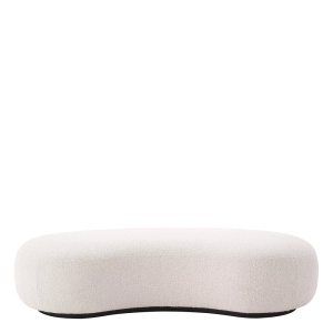 Bancheta design modern LUX Bjorn, boucle crem 115574 HZ - Img 2