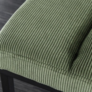 Bancheta tapitata design modern Boutique 80cm, verde - Img 4