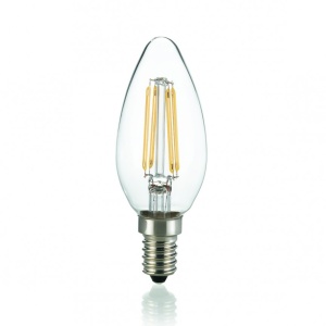 Bec LED E14 Oliva Trasparente 4000K 153933
