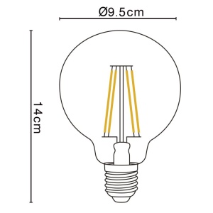 Bec LED E27 7W 750lm 2700K 593788 universul-luminii.ro