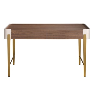 Birou deosebit design LUX Walnut-Bej - Img 2