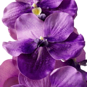 Buchet artificial LUX din 24 fire orhidee violet, Vanda Orchids - Img 4