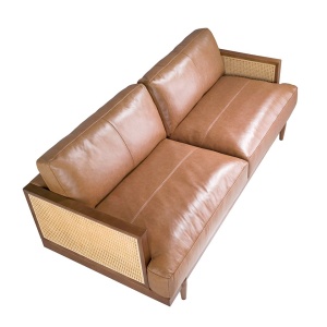 Canapea 3 locuri design elegant LUX Brown leather - Img 6