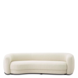 Canapea curbata design LUX Blaine, boucle ivory - Img 3