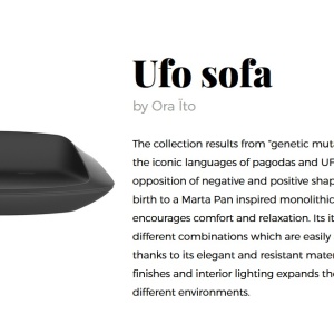 Canapea de exterior / interior design modern premium UFO - Img 3
